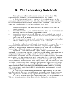 3. The Laboratory Notebook - Xavier University of Louisiana