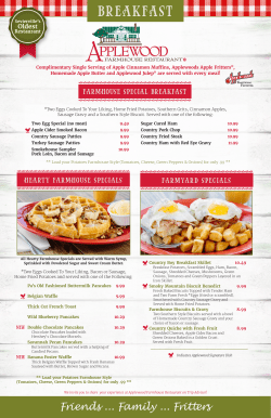 BREAKFAST - applewoodfarmhouserestaurant.com