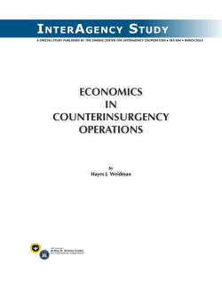 Economics in countErinsurgEncy opErations