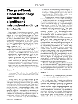 The pre-Flood/ Flood boundary - Creation Ministries International