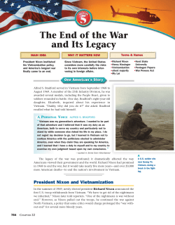 The End of the War and Its Legacy