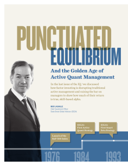 And the Golden Age of Active Quant Management