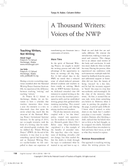 A Thousand Writers: Voices of the NWP - Polaris K