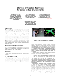 Starfish: a selection technique for dense virtual environments