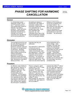 phase shifting for harmonic cancellation
