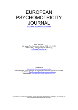 Effect of an exercise program emphasizing coordination on