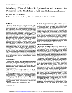 Stimulatory Effect of Poly cyclic Hydrocarbons