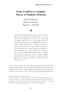 From Combat to Campus: Voices of Student-Veterans