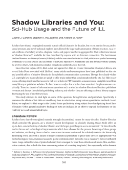 Shadow Libraries and You - American Library Association