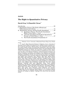 The Right to Quantitative Privacy