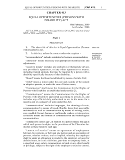 chapter 413 equal opportunities (persons with disability) act