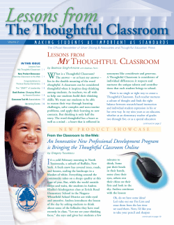 my thoughtful classroom - The Thoughtful Classroom