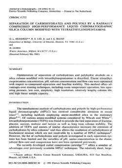 separation of carbohydrates and polyols by a