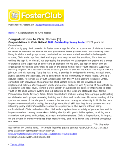 Congratulations to Chris Nobles