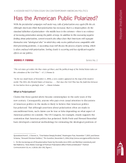 Has the American Public Polarized?