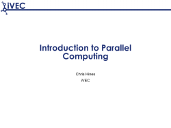 Introduction to Parallel Computing