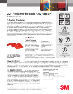 3M™ Fire Barrier Moldable Putty Pads MPP+