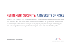 retirement security: a diversity of risks