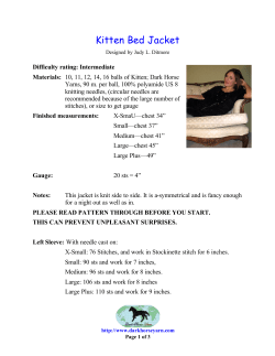 Kitten Bed Jacket
