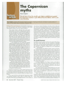The Copernican myths