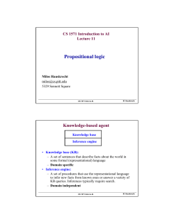 Propositional logic - University of Pittsburgh