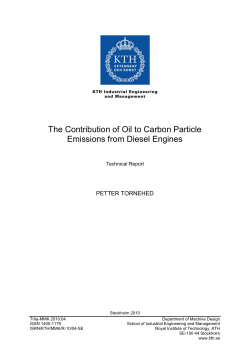 The Contribution of Oil to Carbon Particle Emissions