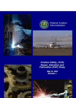 2009 Repair Alteration Fabrication Team (RAFT) Report