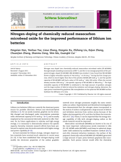 Nitrogen-doping of chemically reduced mesocarbon - QIBEBT-IR
