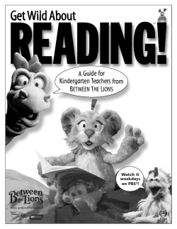 A Guide for Kindergarten Teachers from BETWEEN
