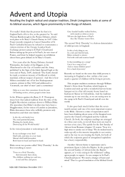 Advent and Utopia