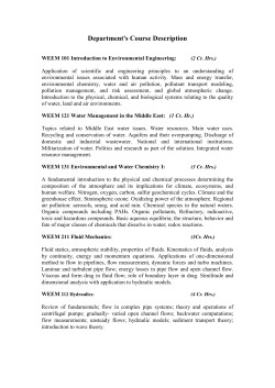 Course Description 2009 - German Jordanian University