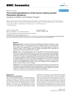 The protein-phosphatome of the human malaria