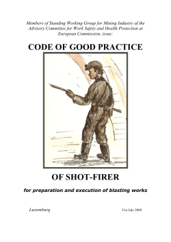 CODE OF GOOD PRACTICE OF SHOT