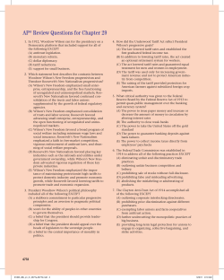 AP* Review Questions for Chapter 29