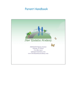 Parent Handbook - New Einsteins Academy