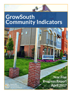 GrowSouth Community Indicators