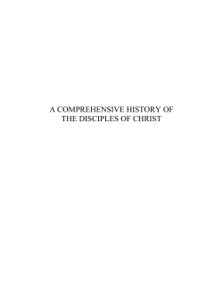 a comprehensive history of the disciples of christ