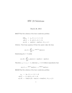 HW 23 Solutions