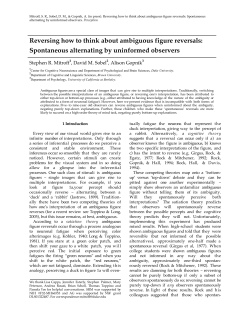 Reversing how to think about ambiguous figure