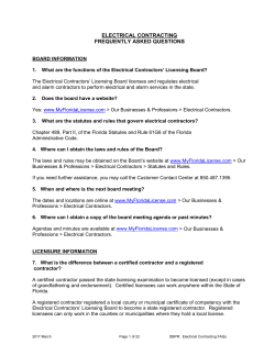 electrical contracting