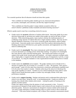 A Repair Kit For Grading