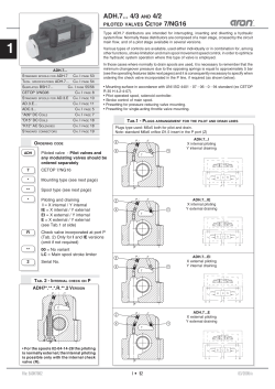 ADH.7... 4/3 AND 4/2 CETOP 7/NG16