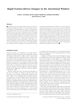 Rapid Feature-driven Changes in the Attentional Window