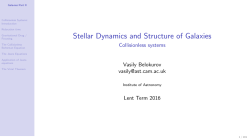 Stellar Dynamics and Structure of Galaxies