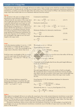 Example 23-6 A Soapy Film