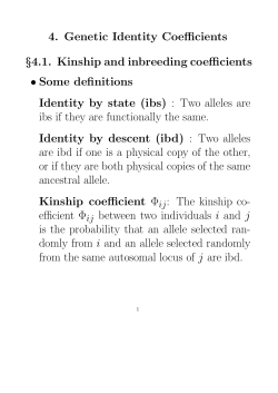 Kinship coefficient