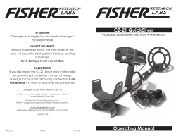 CZ-21 QuickSilver Operating Manual