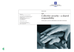 Action plan to prevent radicalization and violent