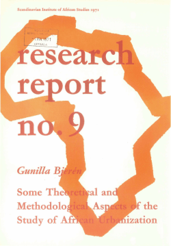 Some theoretical and methodological aspects of the study of