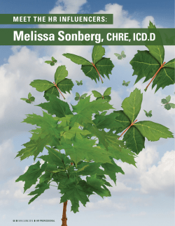 Melissa Sonberg, CHRE, ICD.D